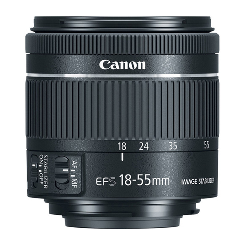 لنز-کانن-مدل-Canon-EF-S-18-55mm-f.4-5.6-IS-STM-NO-Box